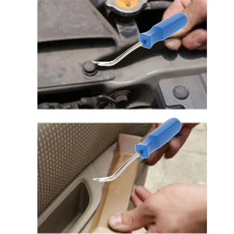 

Auto Car Vehicle Body Plastic Push Pin Rivet Fasteners Trim Clip Moulding Clips With Removal Tool Screwdriver
