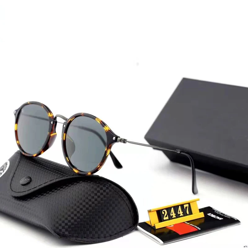 Женские и мужские солнцезащитные очки кошачий глаз винтажные Круглые