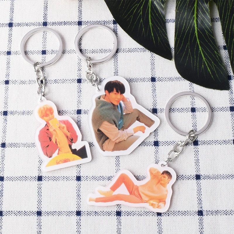 KPOP WANNA ONE Key Chain 0 + 1 = я обещаю вам брелок Kang Daniel LAI KUAN LIN | Украшения и аксессуары