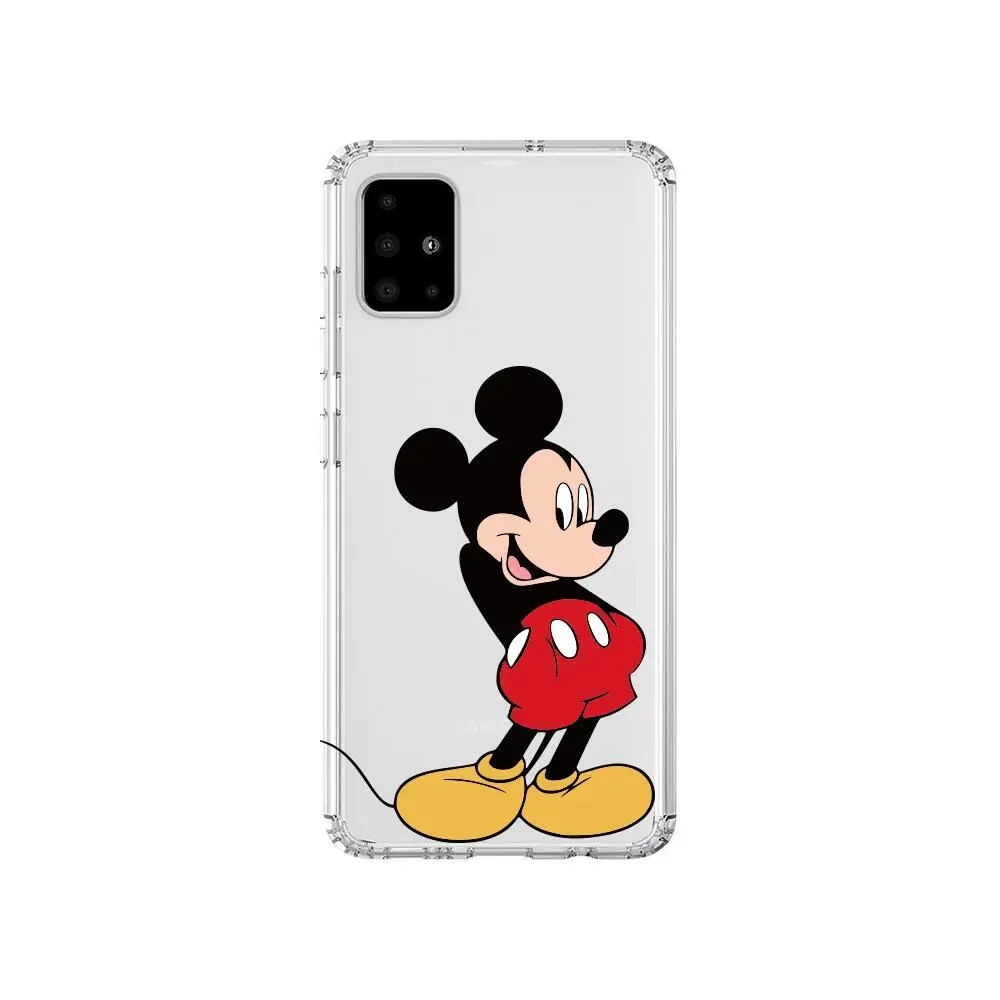 Funny Mickey Mouse Lovely Anime Style Transparent Phone Case Hull For Samsung Galaxy A 50 51 20 71 70 40 30 10 80 E 5G S Shell | Мобильные