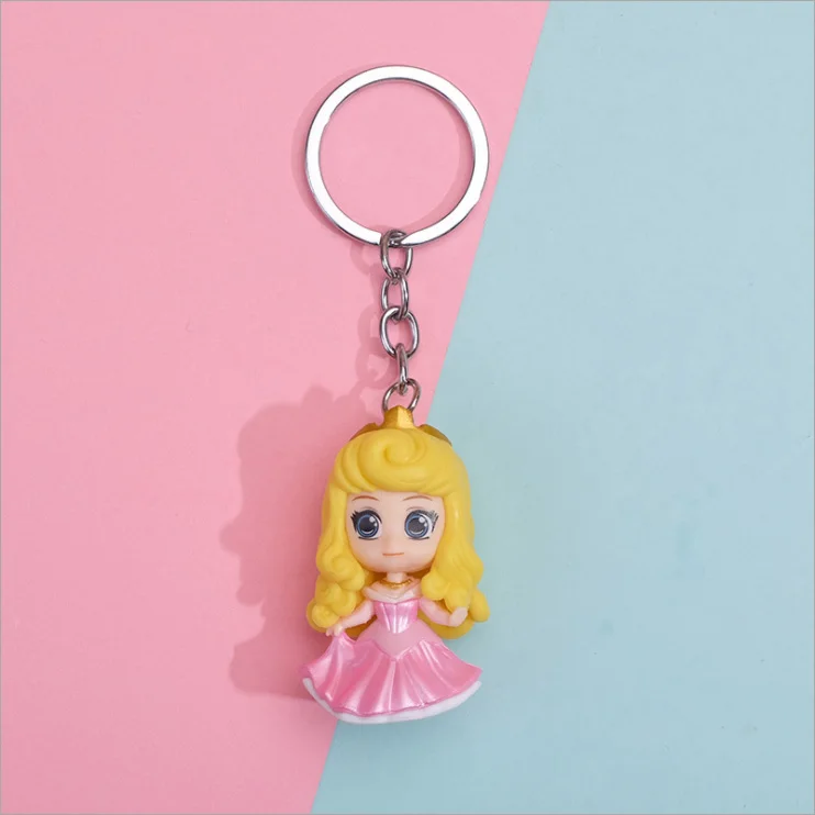 Брелок для ключей Принцессы Disney аниме фигурка Белоснежки Ариэль Золушка