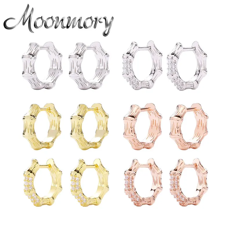 Moonmory 925 стерлингового серебра кости в виде многоугольника пирсинг кольцо серьги