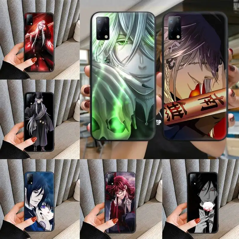 

Undertaker Black Butler Kuroshitsuji Phone Case for Samsung S6 S7 S8 S9 S10 edge plus S10 5G S20 S21 S30ultrs 5G Fundas Cover