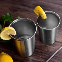 1 pcs new stainless steel metal cup beer cups white wine glass coffee tumbler tea milk mugs outdoor travel camping mugs