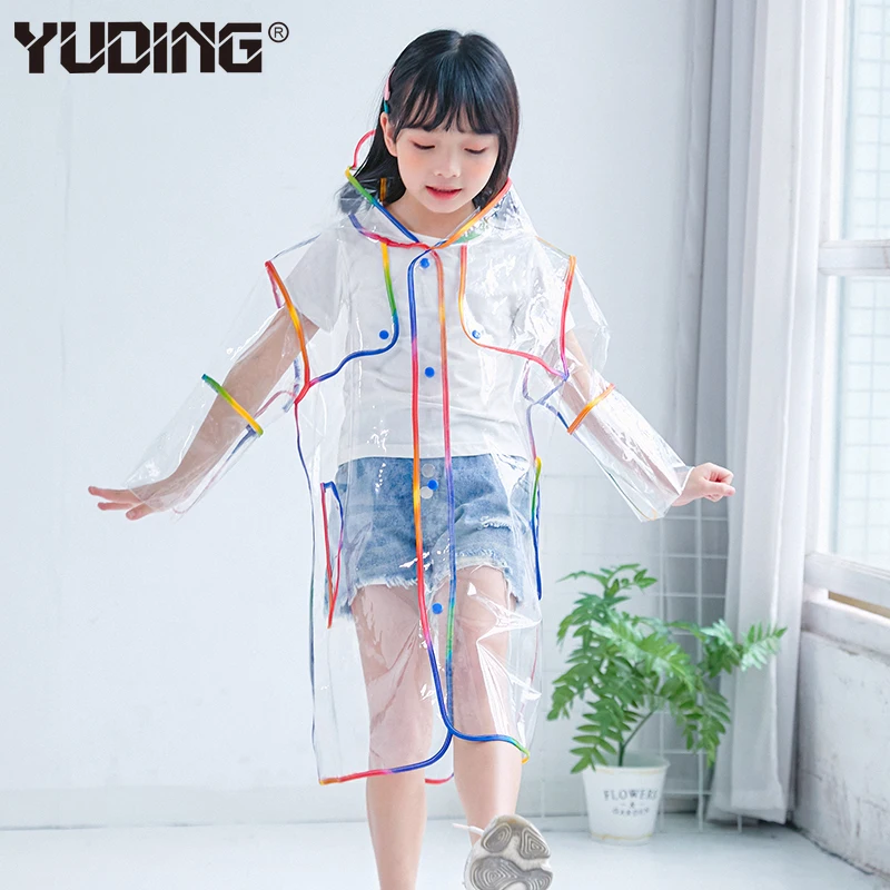 Детский плащ-дождевик Yuding для маленьких мальчиков и девочек дождевик детского