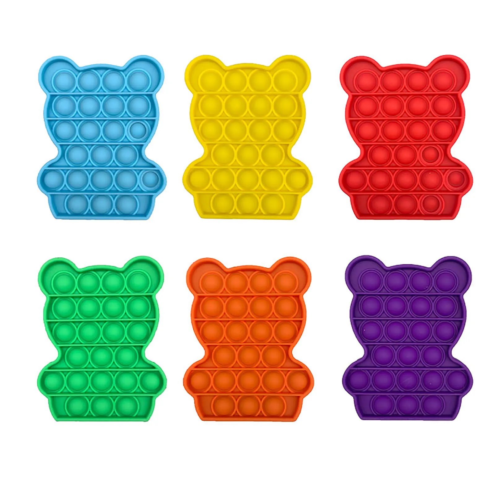 Empujar Dimple Fidget sensorial juguete alivio del estr&eacute;s juguete Alivio de los ni&ntilde;os adultos juguete para apretar blando divertido juguetes anti estr&eacute;s-0