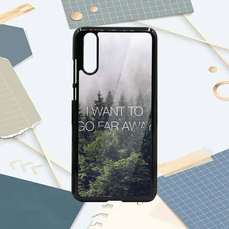 

Beach Mountain bule sky letter Phone Case PC For Samsung galaxy S note 8 9 20 10 e lite2019 plus pro ultra