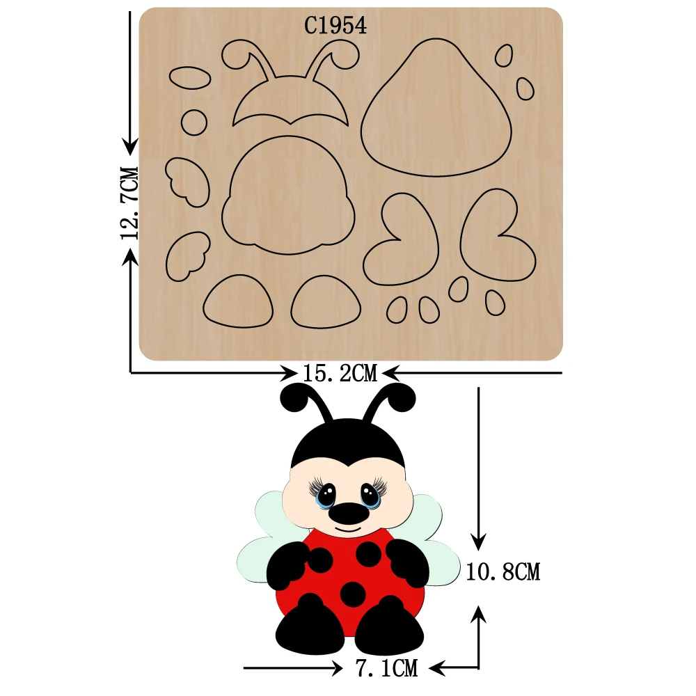 

New honeybee Wooden die Scrapbooking C1954 Cutting Dies