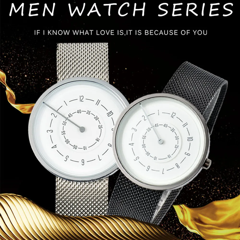 KCHKE 2020 новые стальные сетчатые мужские часы Топ люксовый бренд водонепроницаемые