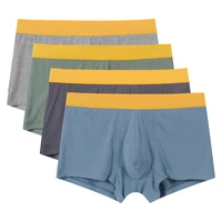 mens boxer shorts 4pcslot bamboo underpants soft boxer men breathable solid underwear flexible boxershorts underpants