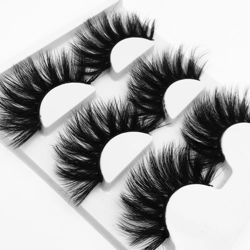 3Pairs Natural Fake Lashes Mink Thick False Eyelashes Waterproof Women Eyes Long Extension Makeup Tools Wholesale | Красота и