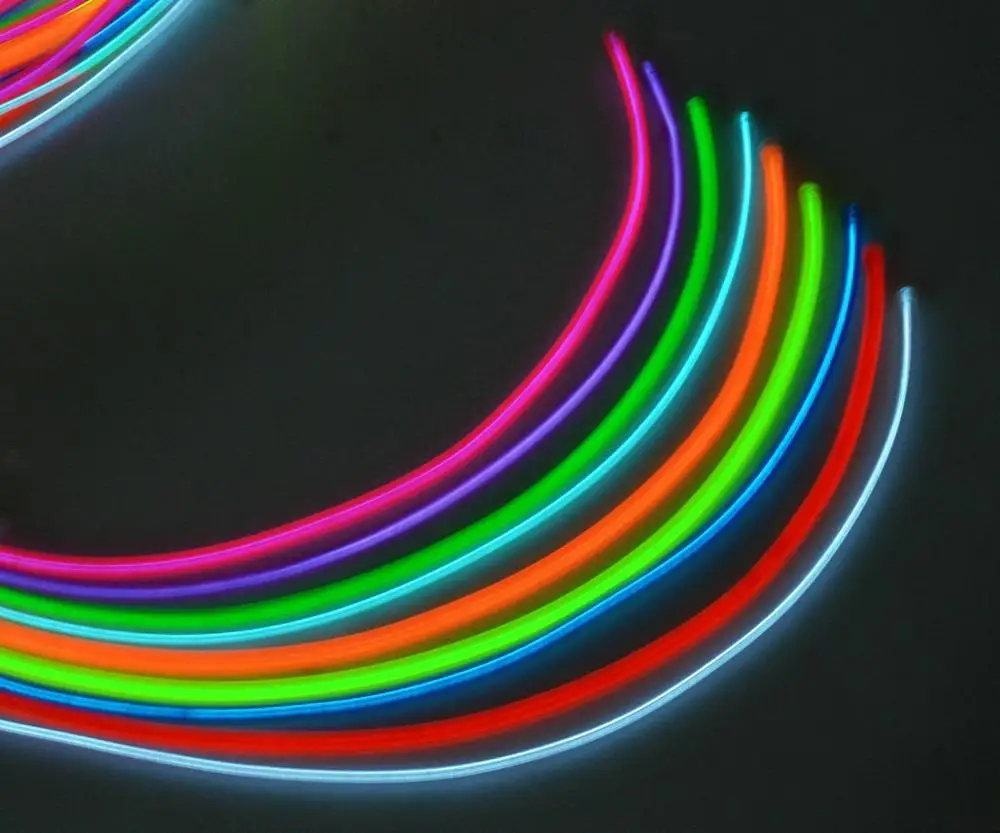 EL Wire неоновый светильник для танцев вечерние украшения автомобильный s