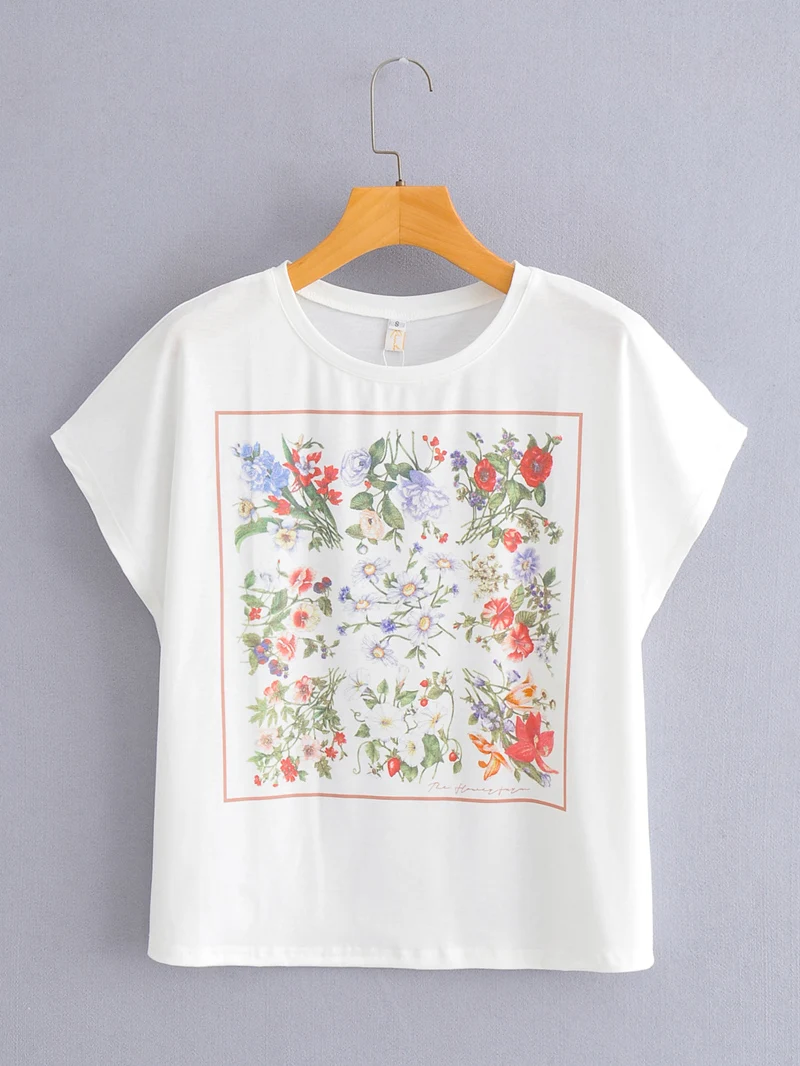 

JCÂ·KILIG New Loose Round Neck Print Top For Women Y2154