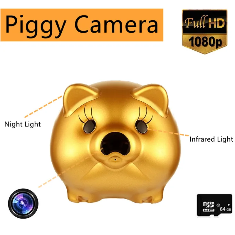 

Tuya Smart Mini Wifi IP Camera Indoor Wireless Security Home Invisible Video Surveillance Cameras Night Vision Piggy Bank Camera