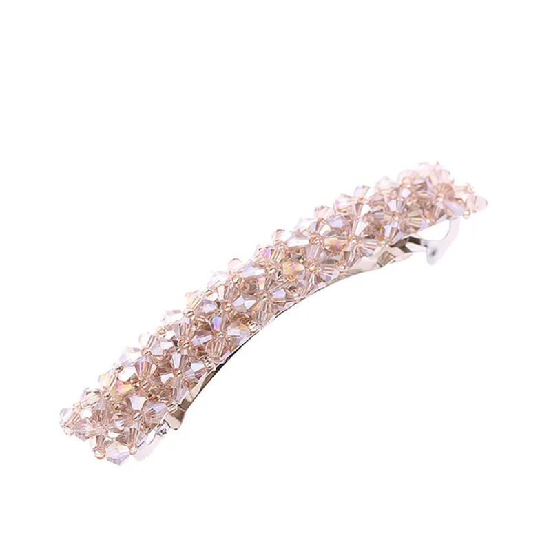 

1PC 7 Colors Korean Elegant Hairpins Hairgrips Crystal Rhinestone Barrettes Hair Clips for Women Girls Hair Accessories Hot Sale