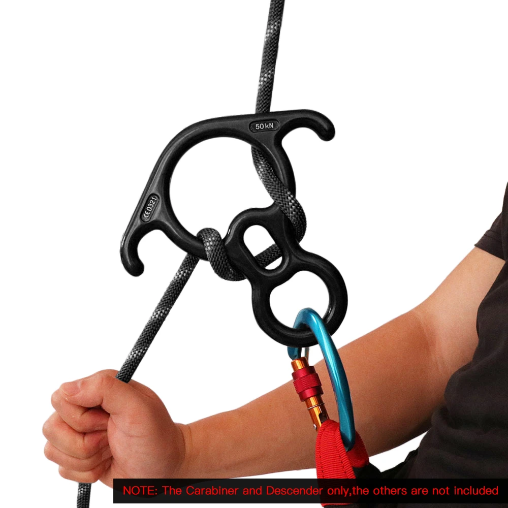 Открытый Карабин 25 кН 50 набор для скалолазания 8 спусковых задвижек с винтовым