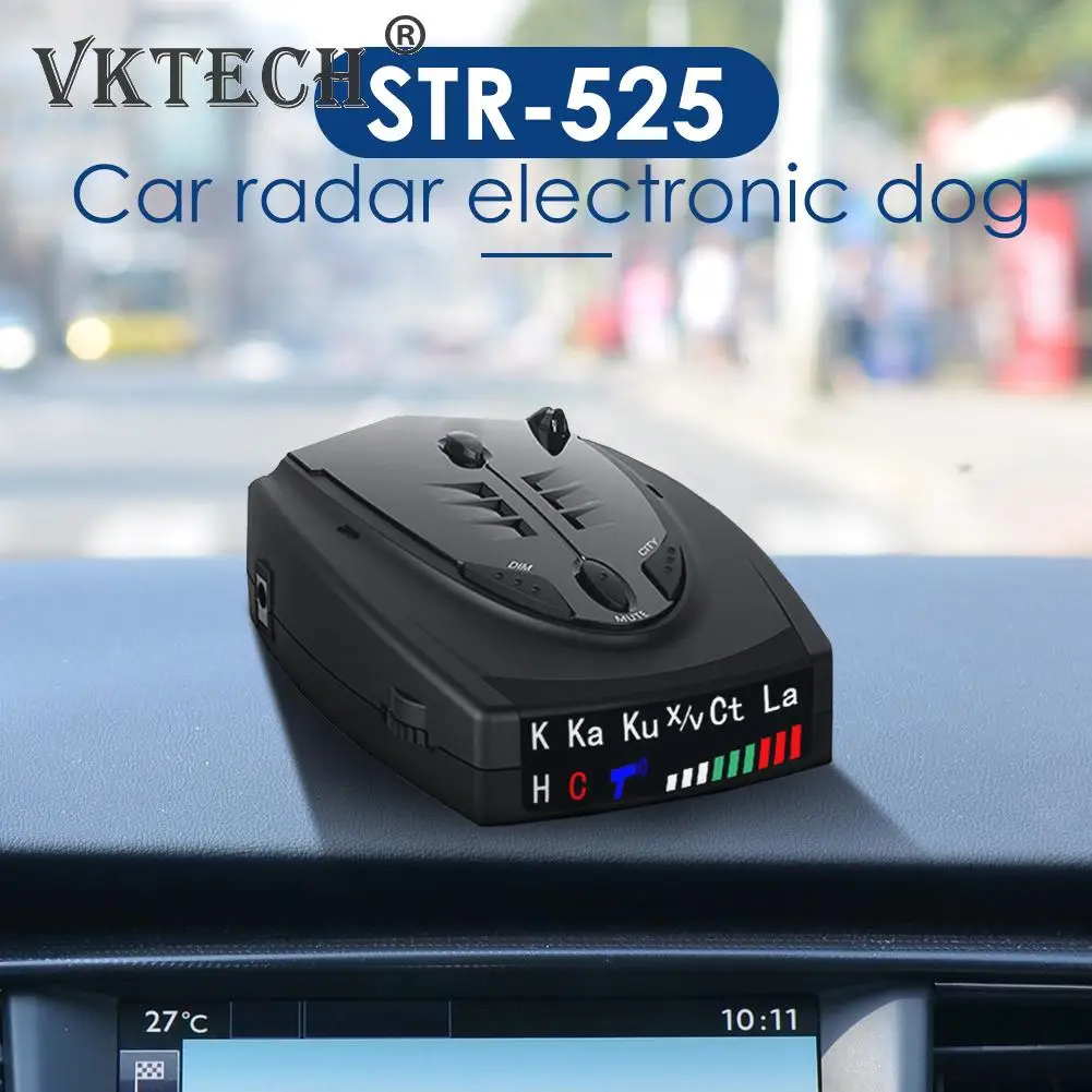 

12V Auto Car Anti Radar Detector English Russian Thai Voice Alert X K CT La Vehicle Antiradar Alarm Warning VehicleCar Detector