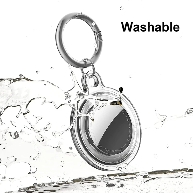 4 Pack Protective Case For Apple Airtag Silicone Keychain Compatible With Air Tag Holder Key Ring | Дом и сад