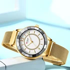 Часы CURREN женские водонепроницаемые, креативные стальные, с браслетом, 2021