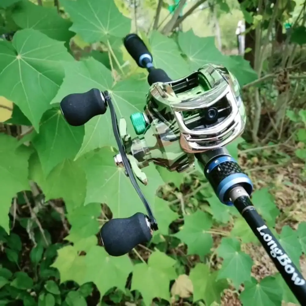 Fishing Reel 7.2:1 Gear Ratio Multifunction Metal Drop Wheel 18+1 Axis Seafishing Wire Line Reel Camouflage Baitcasting Reel