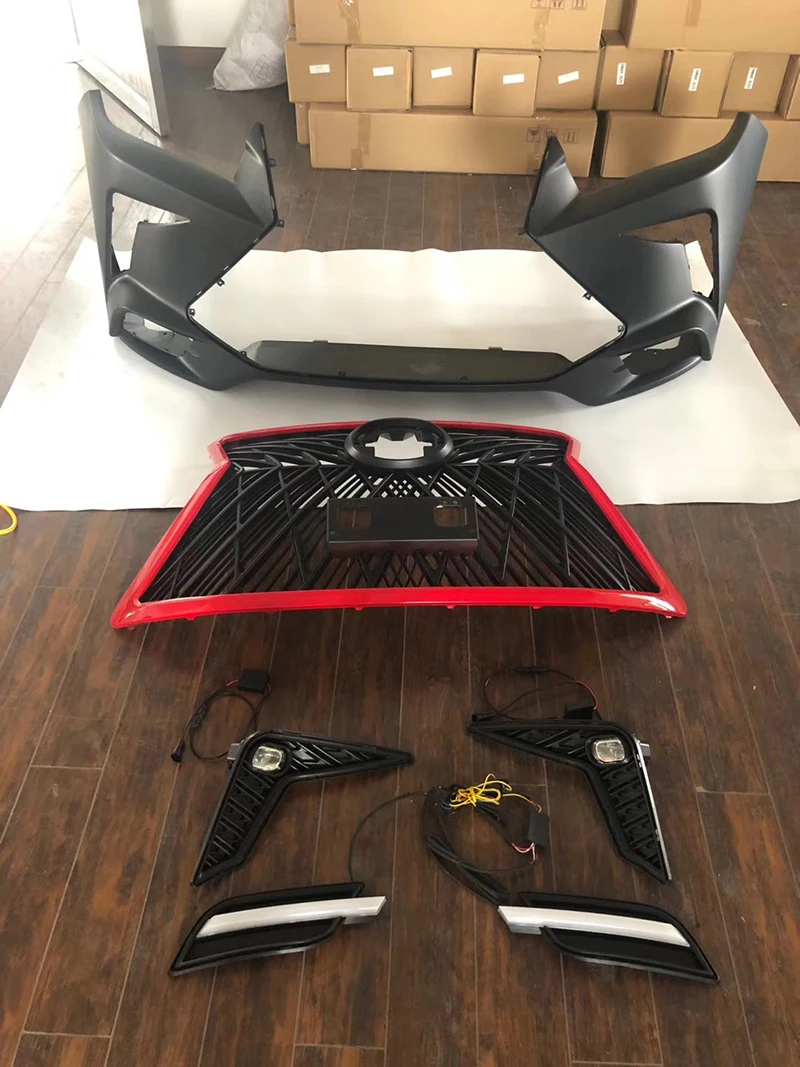 Комплект кузова автомобиля для Hilux Revo Rocco 2016 2019 Стиль Бампер PP материал