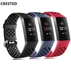 Ремешок для Fitbit Charge 3 SE, сменный ремешок для наручных часов, умные часы, спортивный дышащий силиконовый браслет для Fitbit Charge 4