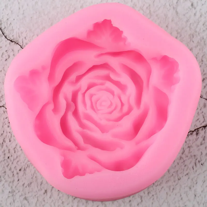 Rose Flower Silicone Mold DIY Wedding Cake Decorating Tools Leaves Cupcake Topper Fondant Chocolate Candy Soap Polymer Clay | Дом и сад