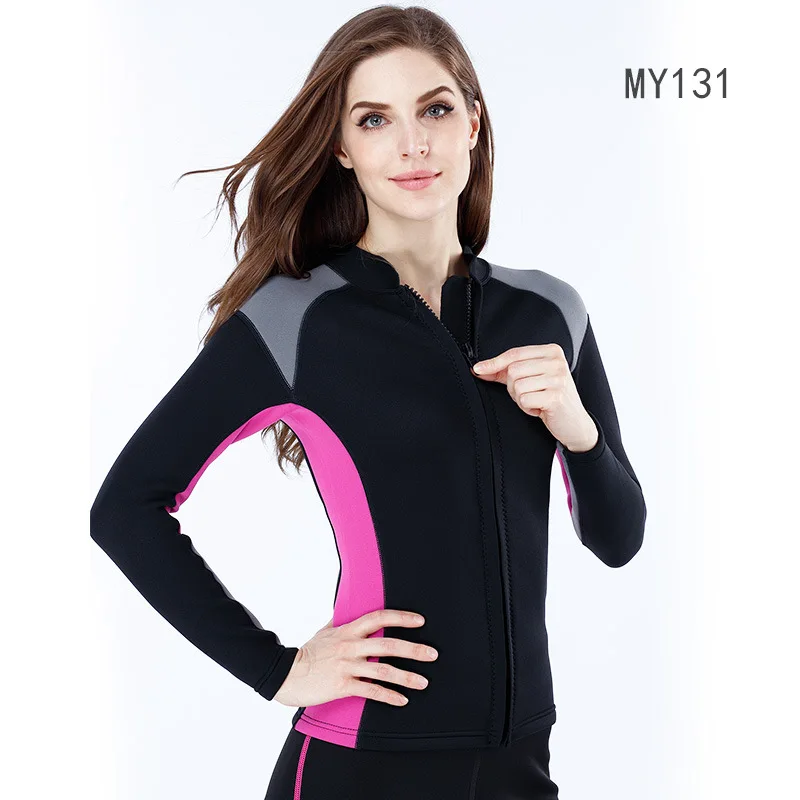 

2MM Diving Suit Warm Waterproof Split Diving Jacket for Women New Arrival MY131/MY132