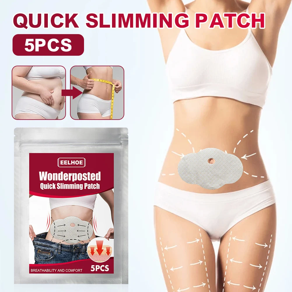 5PCS Navel Stickers Safe and Effective Weight Loss Belly Control Body Slimming and Tightening Patch for Body Contouring New