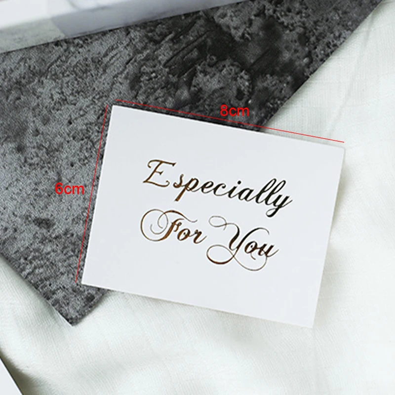 400 шт. белая бронзовая Подарочная мини-карта спасибо сообщение день рождения