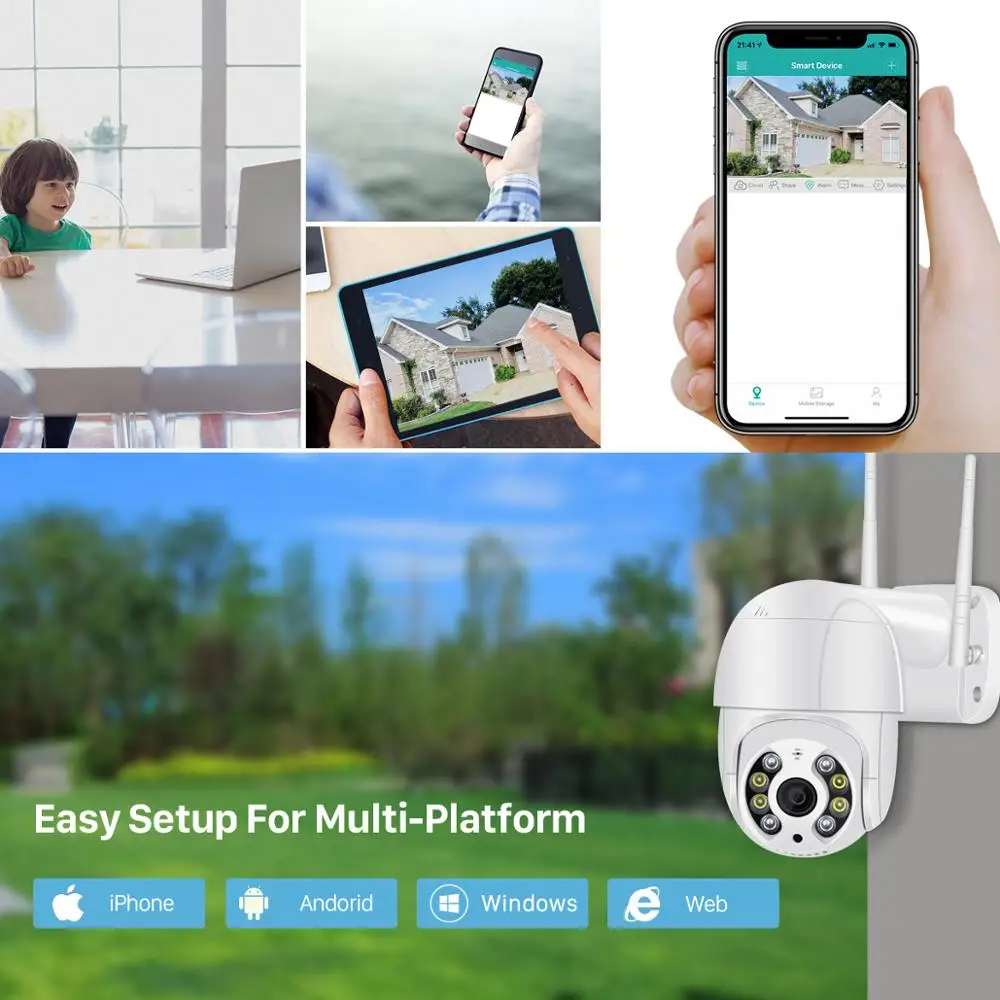 BESDER 5MP PTZ Wi Fi камера Искусственный интеллект Обнаружение движения человека