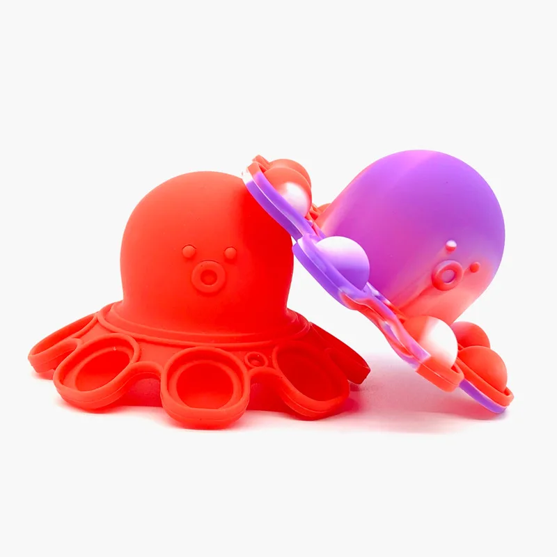 Juguetes volcado pulpo expresi&oacute;n Flip mu&ntilde;eca Arco Iris empujar burbuja juguetes anti estr&eacute;s Navidad juguetes educativos-2