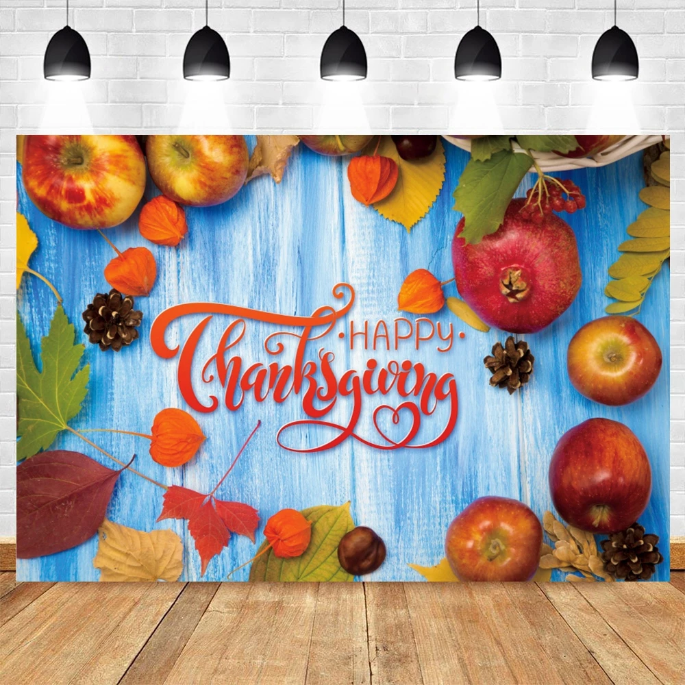 

Yeele Thanksgiving Background Fall Apples Autumn Fruit Blue Board Backdrop Baby Photographic Photography Photo Studio Photophone