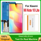 6,47 ''новый оригинальный Super AMOLED для Xiaomi Mi Note 10 Lite ЖК-дисплей + сенсорный экран дигитайзер в сборе M2002F4LG M1910F4G