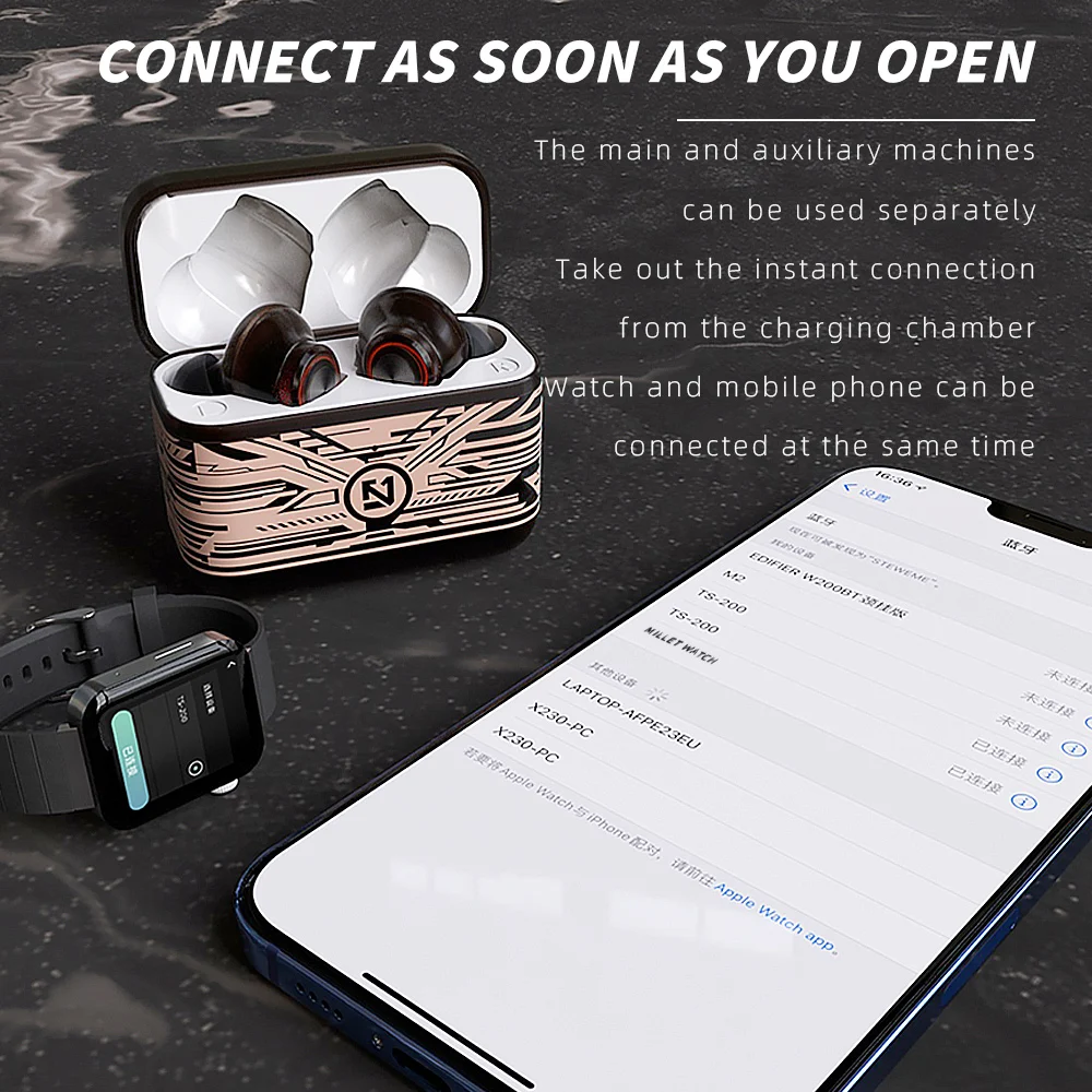 

Fivetech TWS Bluetooth 5.0 Earphones For iPhone 12 Pro Max 8 Plus Xiaomi Mi 11 Waterproof Sports Headphones For Samsung S21 S10
