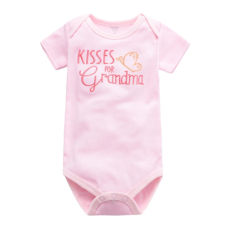 

ZWF141 Kids Oneside Clothes Newborn Baby Rompers Fashion Print Short Sleeve Jumpsuit Toddler Boys Girls Bottoming Climbing Suit