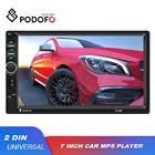 Автомагнитола Podofo 7018B, 2 din, 7-дюймовый мультимедийный плеер HD, MirrorLink, двойной Din, аудио, стерео, Bluetooth, Авторадио, поддержка камеры