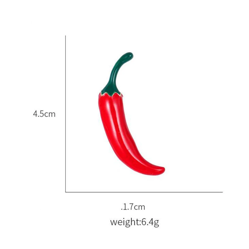 Перчик Red Chili Броши для женщин аксессуары одежды модная металлическая