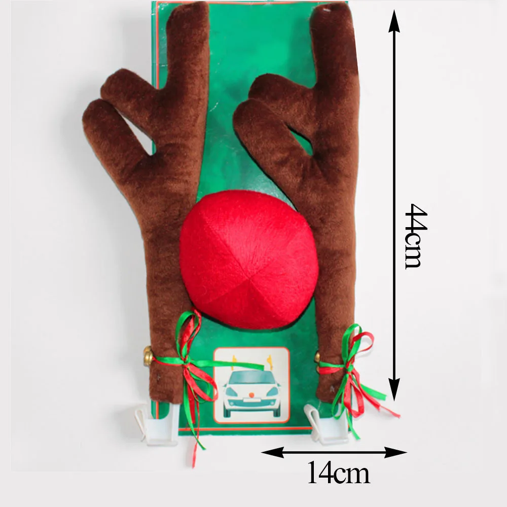 

Christmas Cecorations Car Windows Deer Elk Antlers Decoration Home Christmas Party Funny Car Ornament Decor