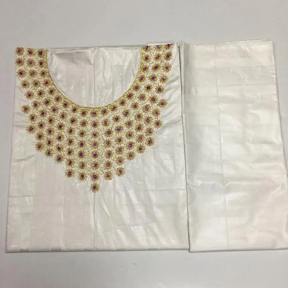 Африканское модное высококачественное нигерийское платье bazin brode разных