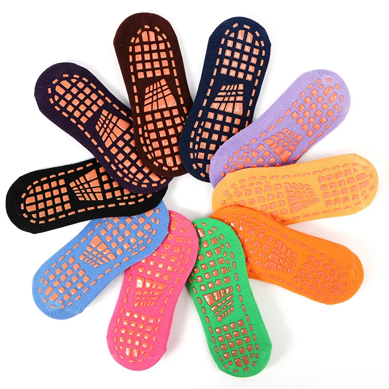 

5Pairs Sport Socks Anti-slip Cushioning Bandage Pilates Ballet Children Men Women Cotton Sock Trampoline Socks With Good Grip