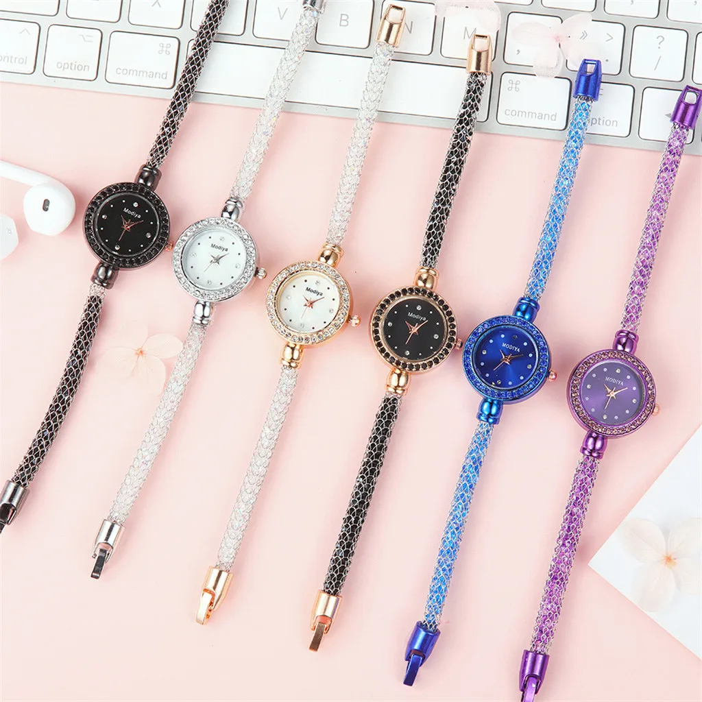

Small Gold Bangle Bracelet Luxury Watches Stainless Steel Exquisite Ladies Quartz Wristwatches Fashion Casual Women Dress Watch