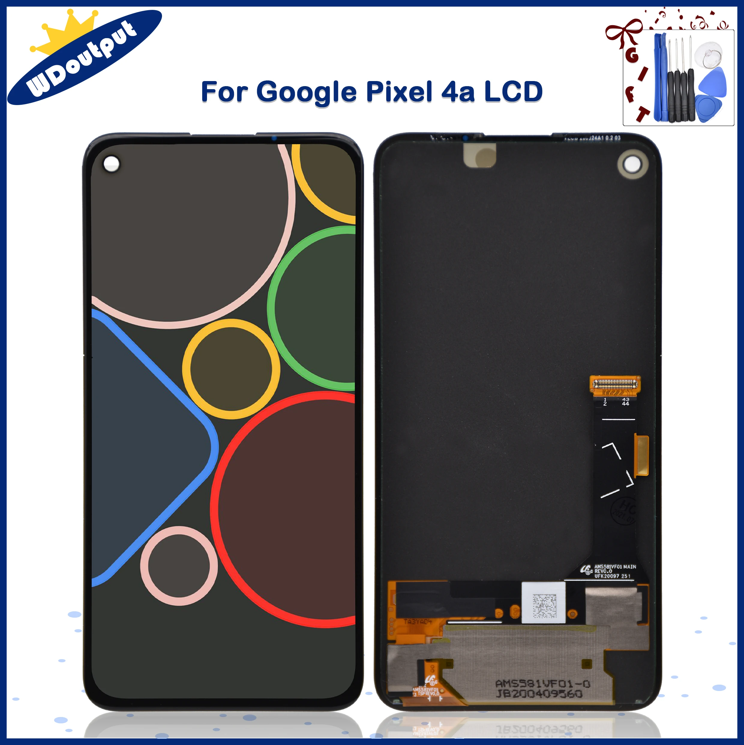 Pantalla LCD Original de 5,81 pulgadas para Google Pixel 4A, repuesto de montaje digitalizador t&aacute;ctil para Google Pixel 4A G025J-0