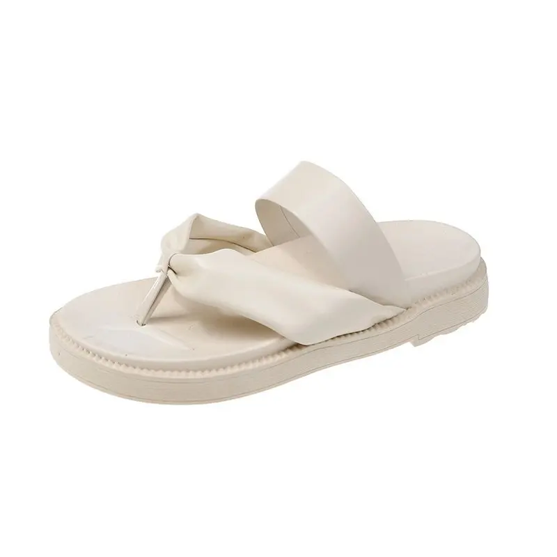

Women Slippers Open Toe Solid Color Flat Comfy Ladies Sandals Summer New Outdoor Beach Fashion Slip-On Casual Female Footwear