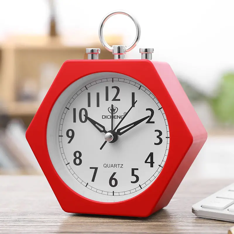 

Mute Alarm Clock Student with Stylish Simple Personality Multifunctional Bedside Alarm Clock Cute Creative Battery Alarm Clock