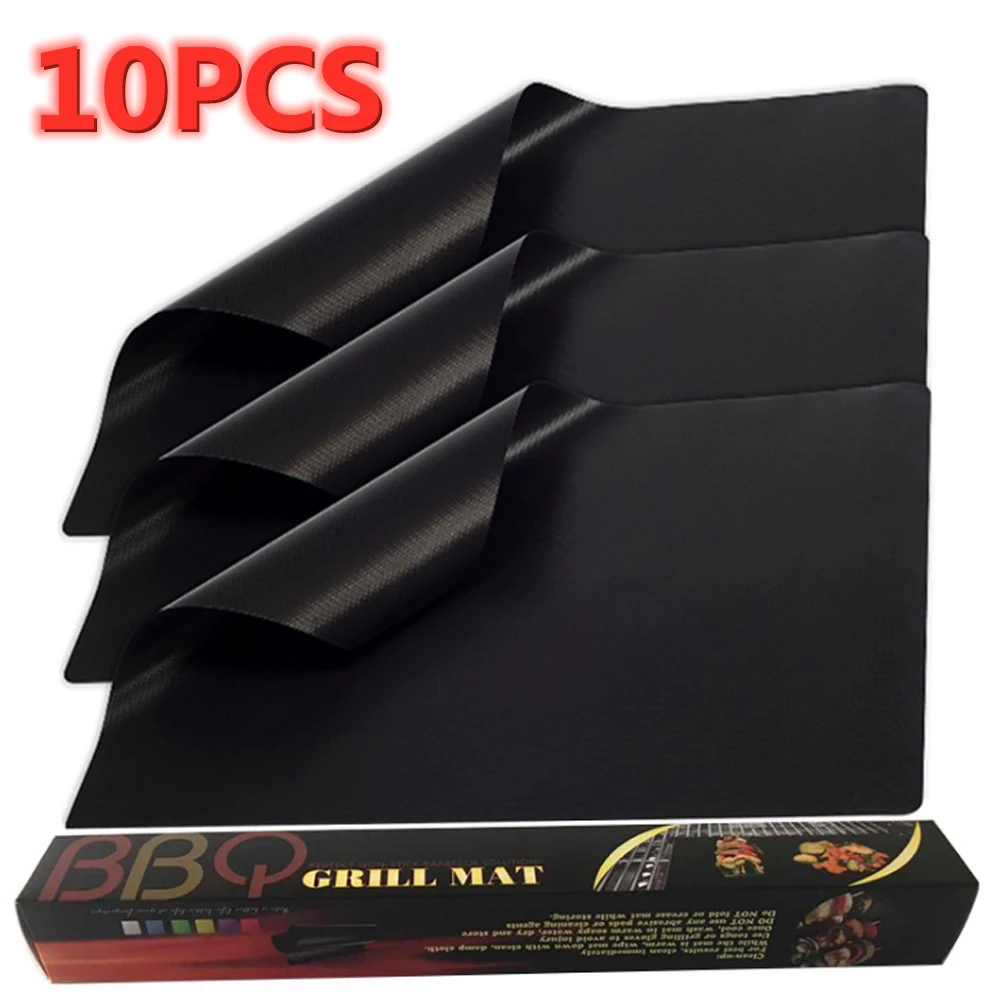 

10/5/3/2 Pcs BBQ Grill Mat 40 * 33cm Non-Stick Reusable Liners Oven Grill Foil Barbecue Liner Mat Bbq Tools Summer Accessories