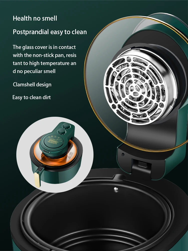 

Air Fryer Household Vision Automatic Oil-free Multi-function Electric Fryer 6L Large Capacity Air Fryer Oven Fryer Accessories