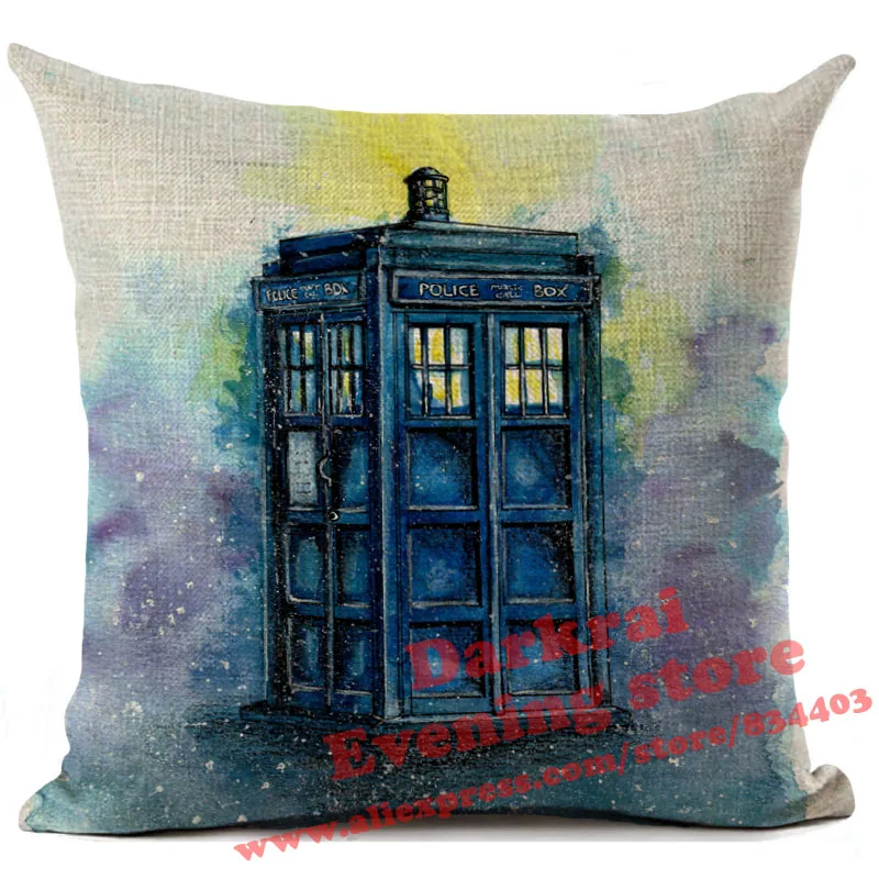 Наволочка для подушек Doctor Who Tardis Exterminate с принтом, подушки для дома, декор для гостиной, дивана, декоративная наволочка