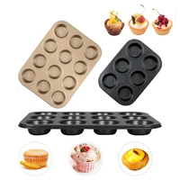non stick bakeware cake tools mini muffins pudding cupcake steel mold cake pans tray baking kitchen accessories tool