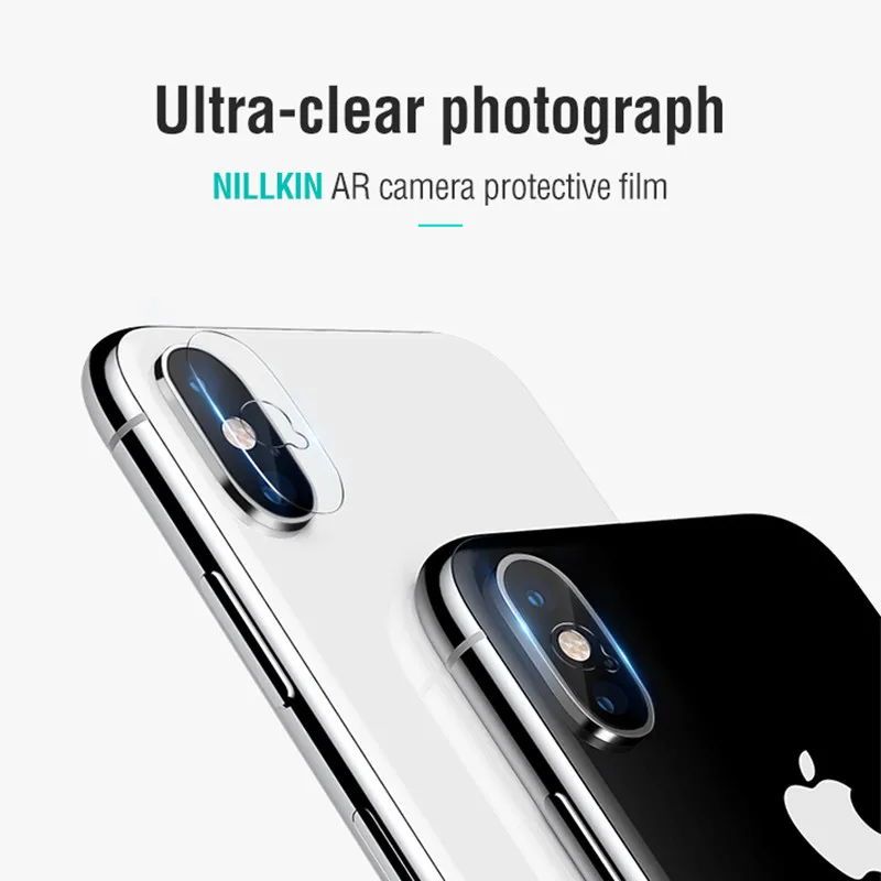 Nillkin 2 шт задняя камера Объектив Закаленное стекло для iPhone X XS HD Прозрачная AR